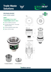 3Monkeez SSBW-1 - Sink Waste Arrestor