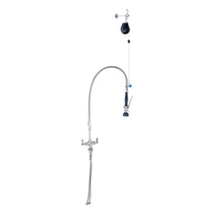 3Monkeez T-3M53500 - Stainless Steel Line Retractor Dual Hob Mount Pre-Rinse
