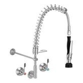 3Monkeez T-3M53810-C - Compact Stainless Steel Wall Stops & Elbow Pre-Rinse