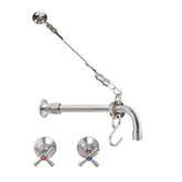 3Monkeez T-3MCSKIT-C08 - Cleaners Sink Concealed Wall Mount Spout with Wall Stops & Bracket