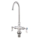 3Monkeez T-3MDHG12 - Dual Bench Mount Body with Gooseneck Swivel 12" Spout