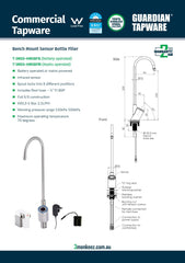 3Monkeez T-3MSS-HMSBFM - Hob Mounted Infrared Sensor Bottle Filler