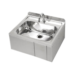 3Monkeez AB-KNEEHBTMV-TF - Hands Free Knee Operated Stainless Steel Time Flow Basin