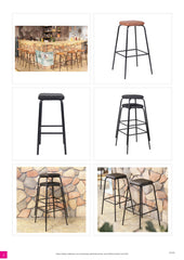 Ainsley Upholstered Bar Stool without Back Rest