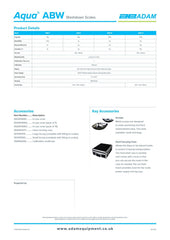 Adam Equipment Aqua ABW 32 - Washdown Scales