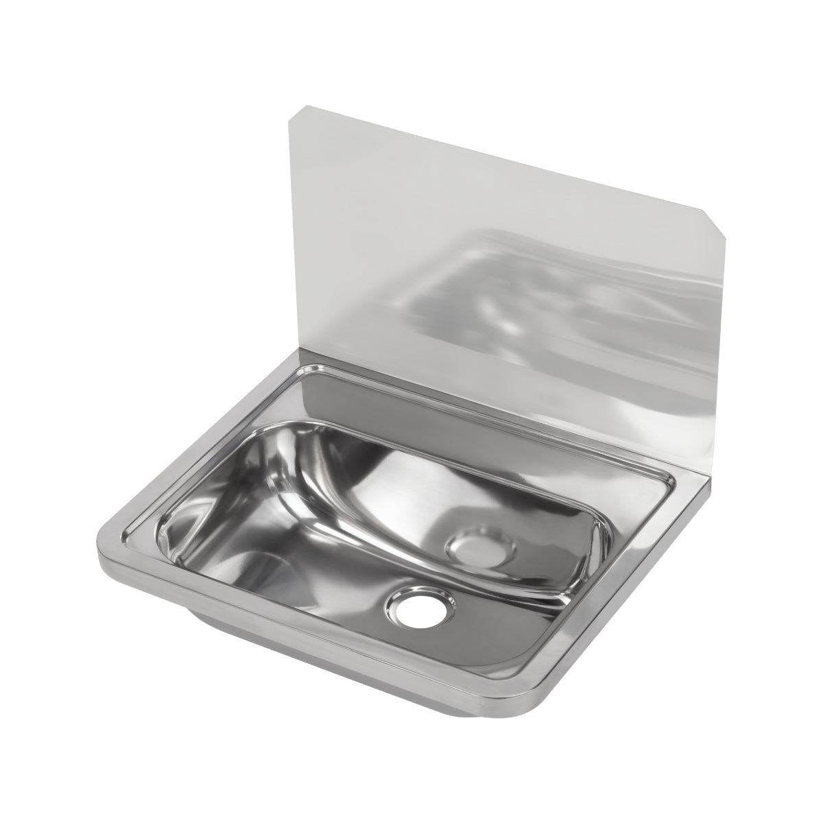 3Monkeez HB300SB - Wall Mounted Hand Basin With Splashback
