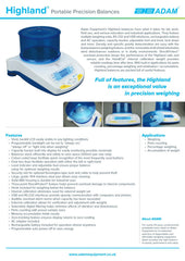 Adam Equipment Highland HCB 3001 - Portable Precision Balance
