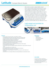 Adam Equipment Latitude LBX 6 - Compact Bench Scale