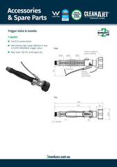 3Monkeez T-3M2951 - Stainless Steel Variable Trigger Valve & Handle