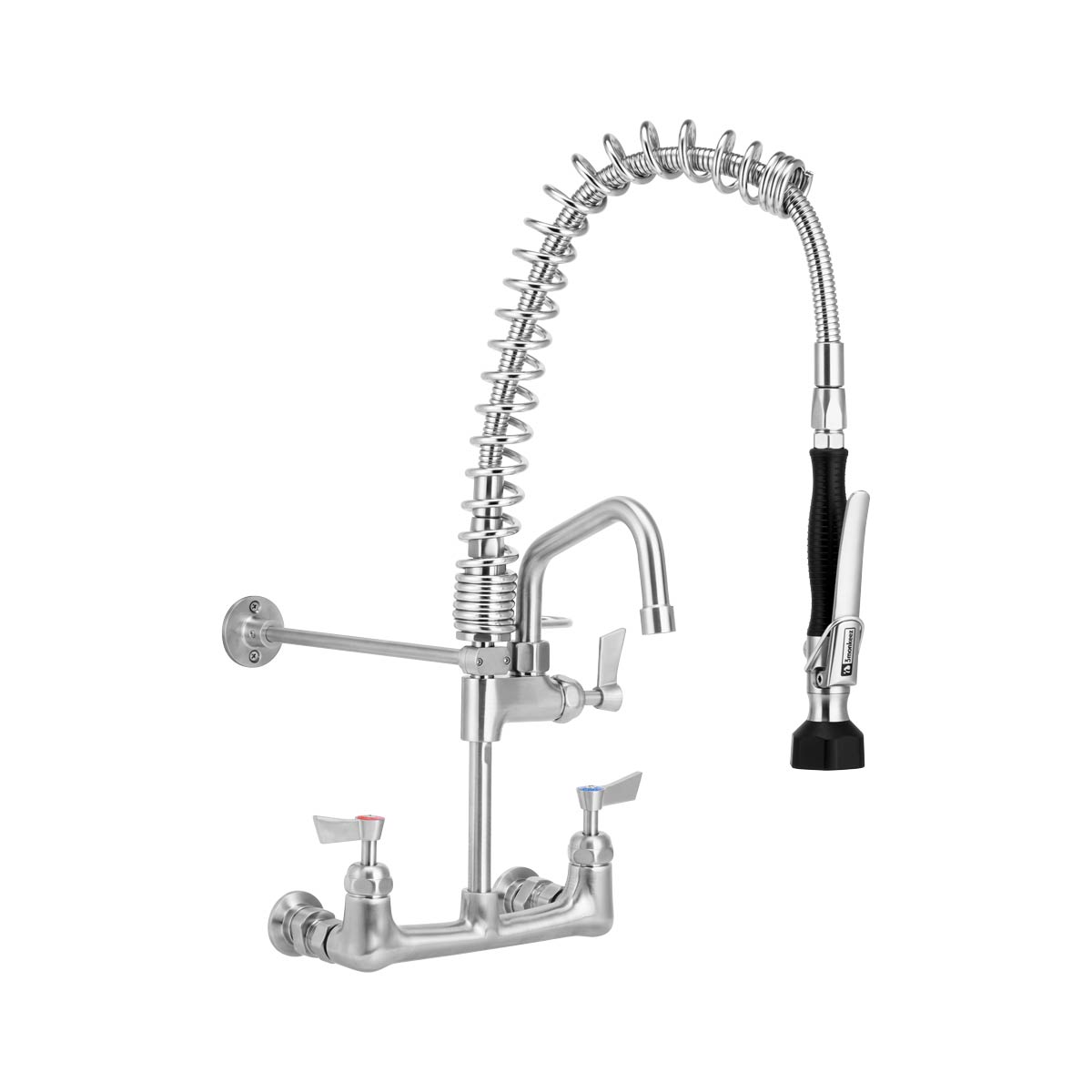 3Monkeez T-3M53449-C - Compact Stainless Steel Exposed Wall Mount Pre-Rinse