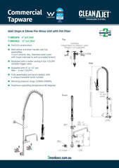 3Monkeez T-3M53822 - Stainless Steel Wall Stops & Elbow Pre-Rinse