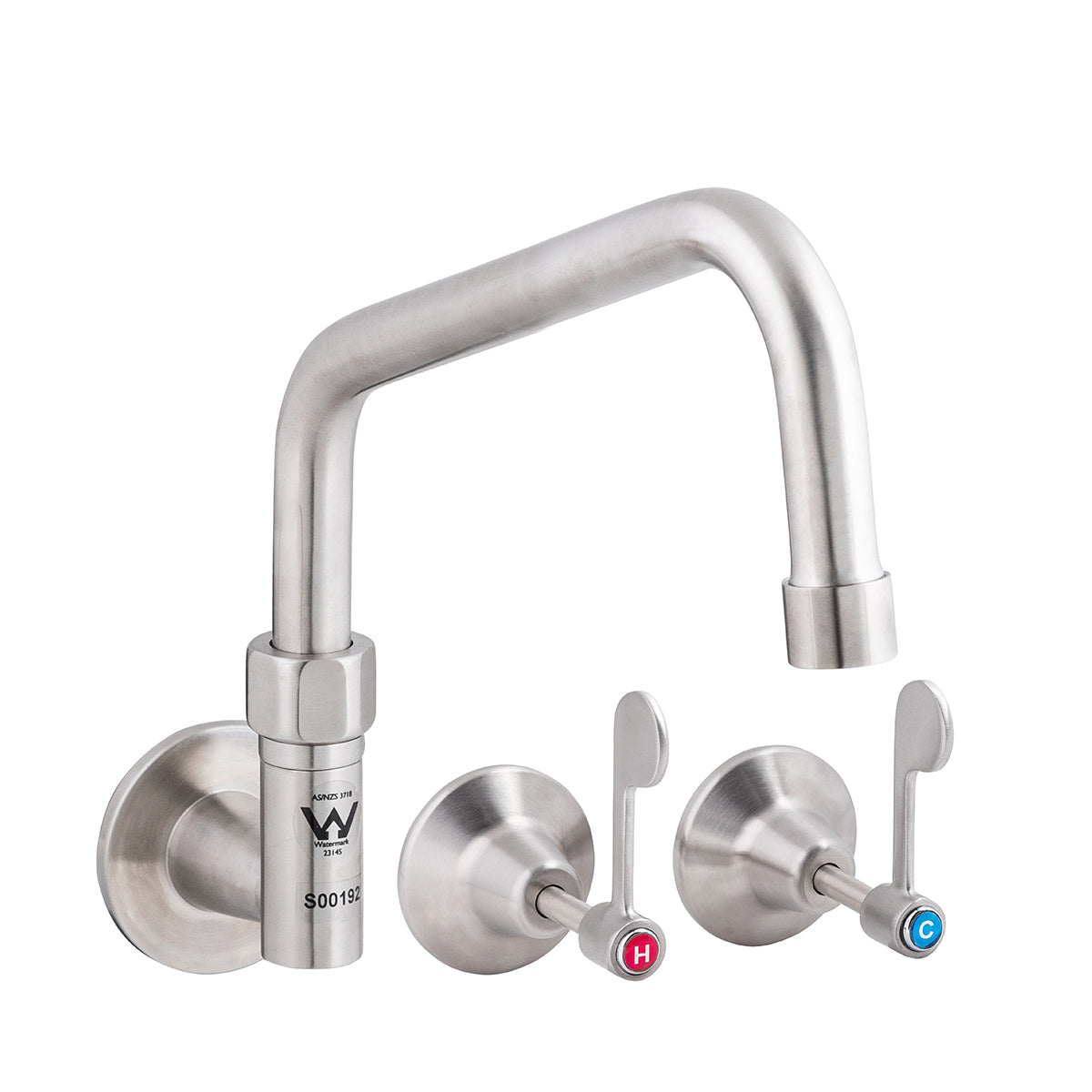 3Monkeez T-3MCW06 - Wall Stops & Elbow with 6" Spout