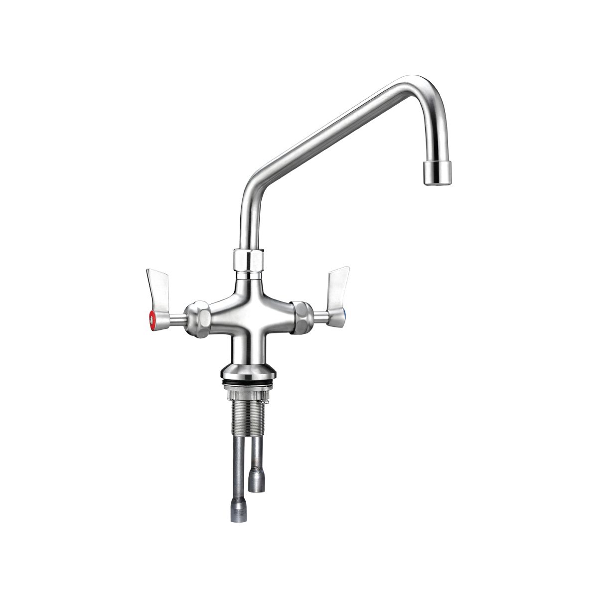3Monkeez T-3MDH12 - Dual Bench Mount Tap Body with 12" Spout
