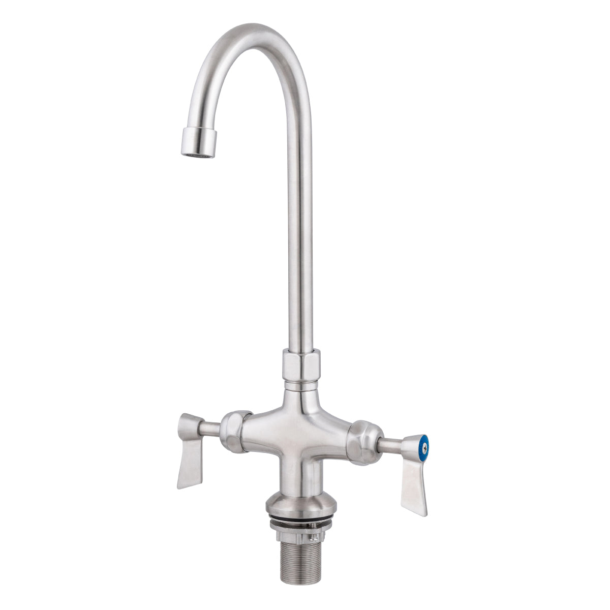 3Monkeez T-3MDHG12 - Dual Bench Mount Body with Gooseneck Swivel 12" Spout