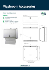 3Monkeez WA-PTDS - Paper Towel Dispenser